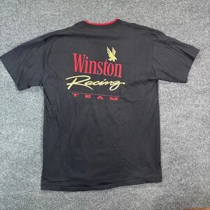 NWOT VTG 1992 Winston Racing Team Shirt Men's Size XL Black T-Shirt USA 90s